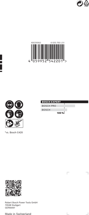 <!-- language missing --> BoschC470 砂紙 80 x 133 毫米 180 粒度